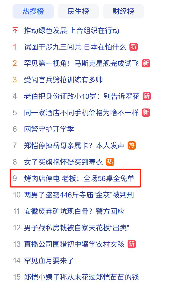 宜昌一烤肉店,冲上全网热搜!