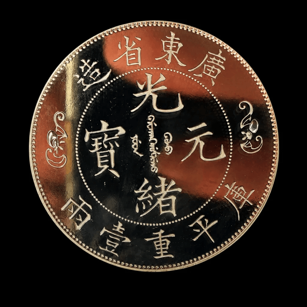 福壽雙全，銀光映龍章｜廣東省造雙龍壽字幣庫平重壹兩
